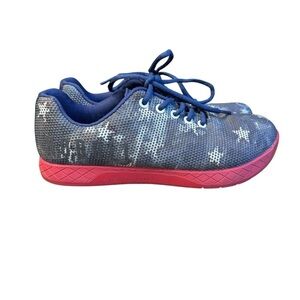 NOBULL Vintage American Flag Shoes (men 7.5 women 9) Trainers Blue Red S2